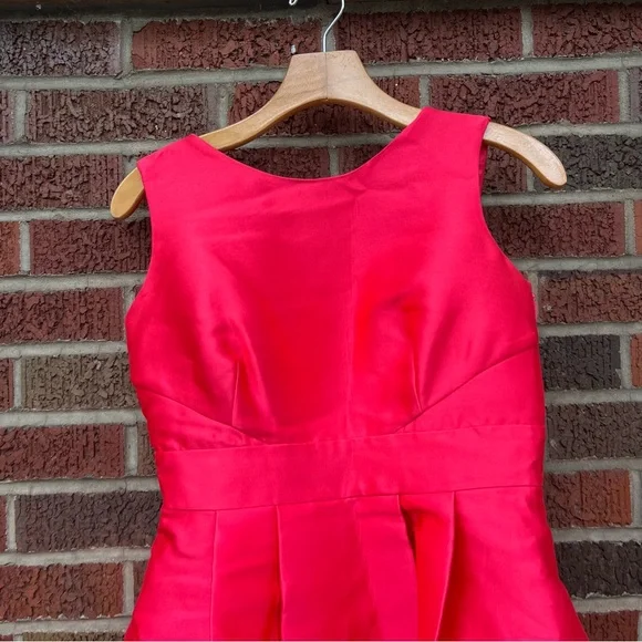 hot pink dresses homecoming One Shoulder Long Sleeves Hot Pink Sequin Short Evening Prom Dresses, –  MarryLover main image 1